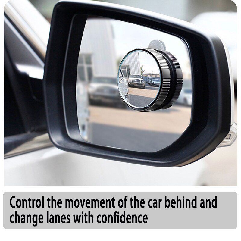 360degree adjustable adsorption blind spot mirror adjustable rotating round car rear view auxiliary blind spot mirror auto parts