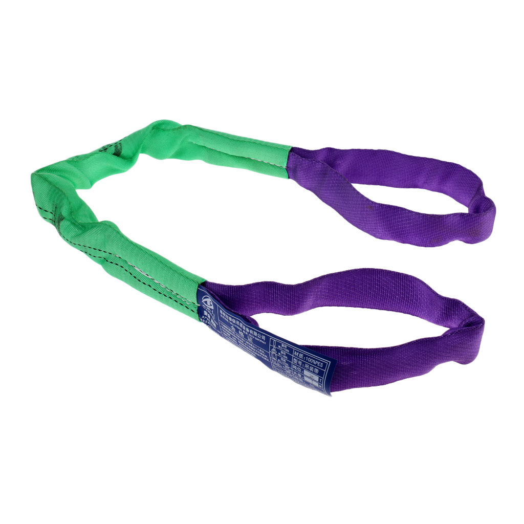 Sangle de levage ronde sans fin pour grue | 3,3 pieds