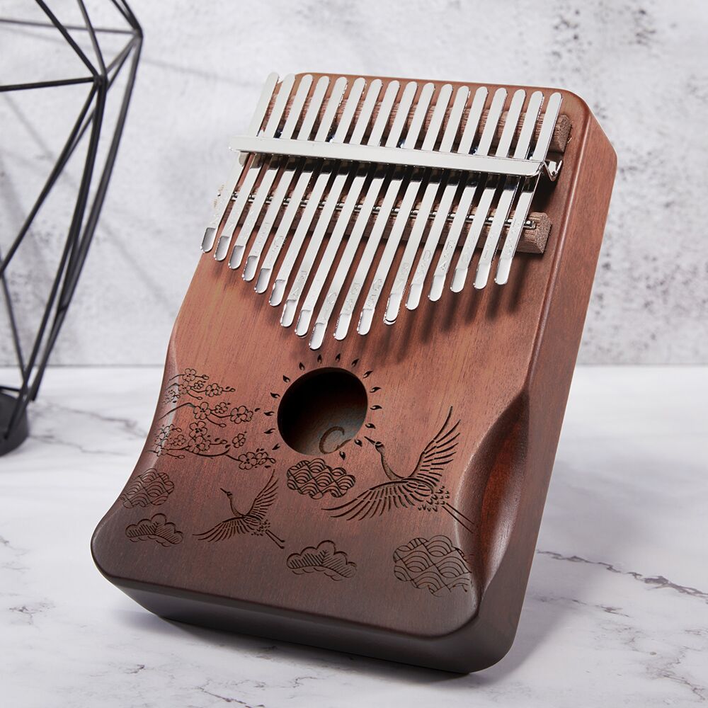 cega kalimba 17 key mahogany thumb piano solid wood mbira muscial instrument Africa kalimba finger piano