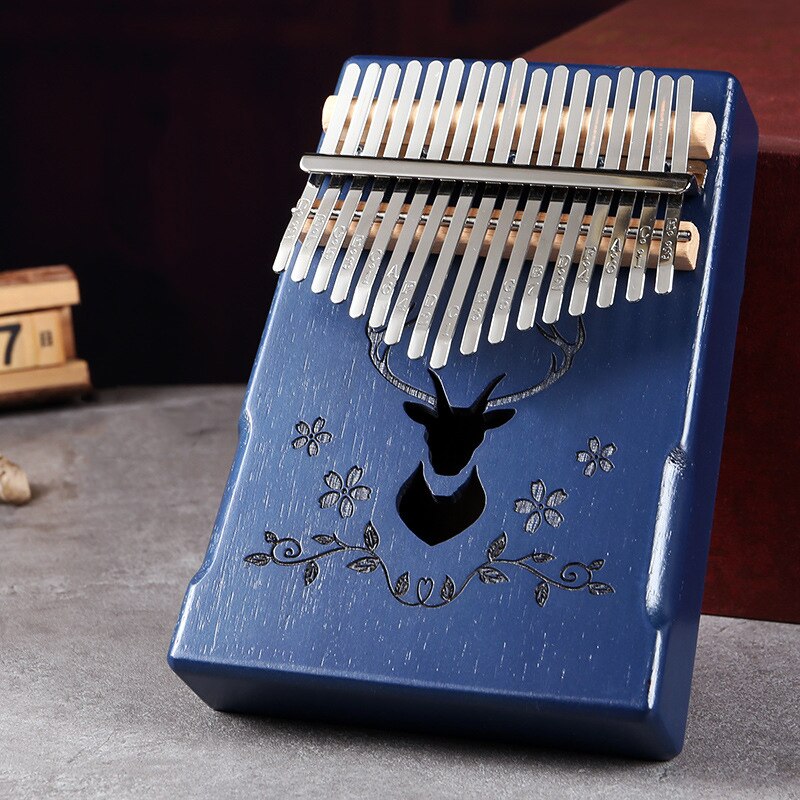 17 Keys Kalimba Mahogany Thumb Piano Reed 17 Key Music Keyboard Mini Piano High Wooden African Kalimba Finger Piano: C2