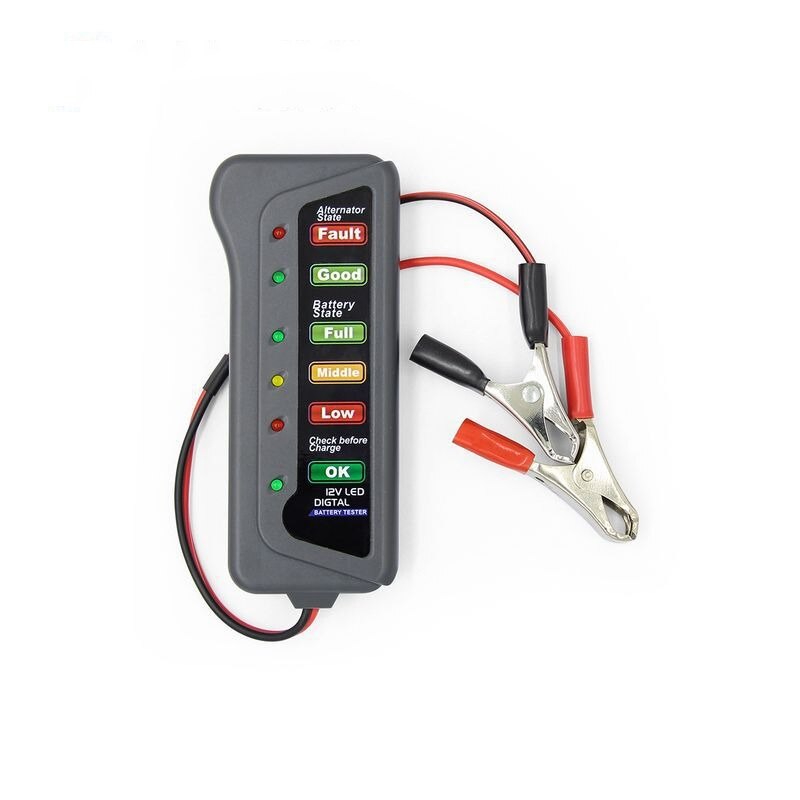 12V car battery tester, motorcycle battery tester, portable battery tester