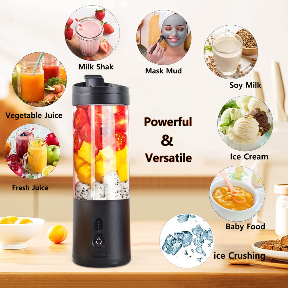 Mini bärbar mixer elektrisk fruktjuicer smoothie apelsin färsk juice mixer multifunktion uppladdningsbar bärbar juicer mixer
