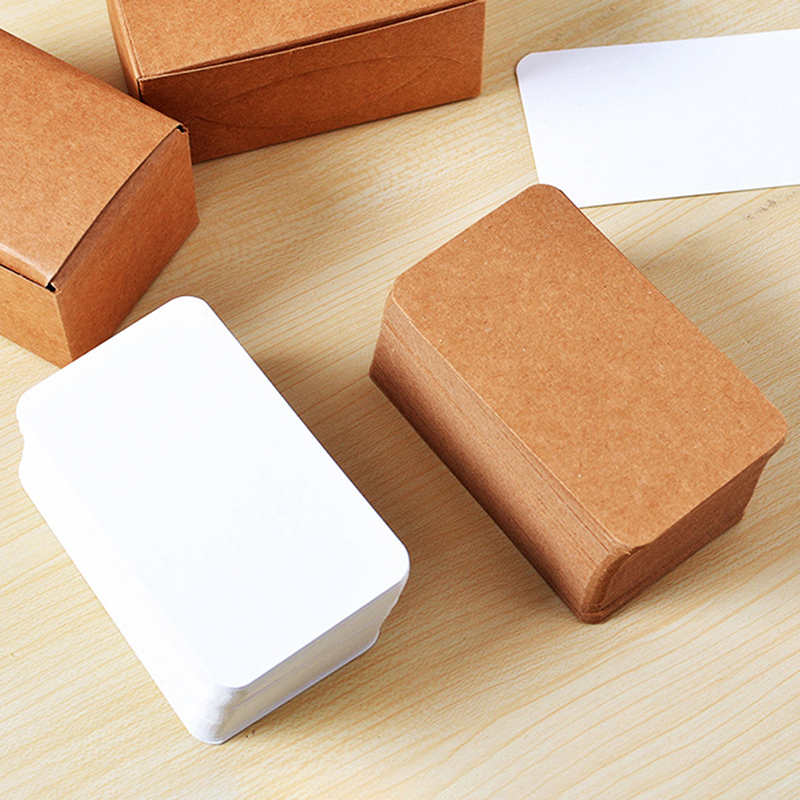 100Pcs Leere Spielkarte Hard Papier Karton DIY Postkarte Handgemachte Tapete Nachricht Für Bord Spiel