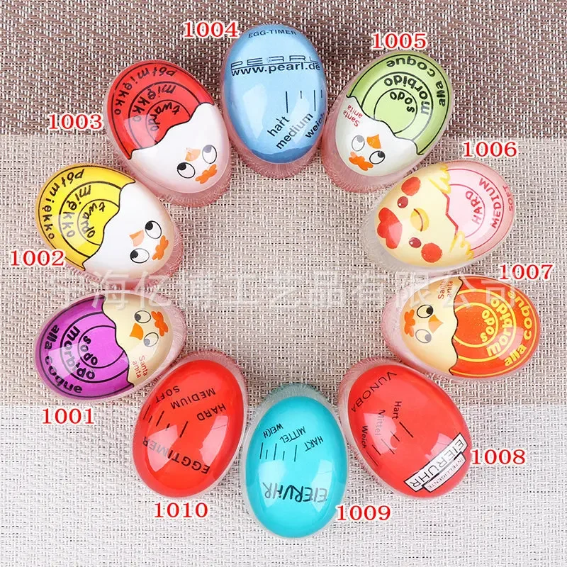 Egg Perfect Color Changing Timer Yummy Soft Hard Boiled Eco-Friendly Eggs Cooking Kitchen Resin Egg Timer Red timer tools 1pcs