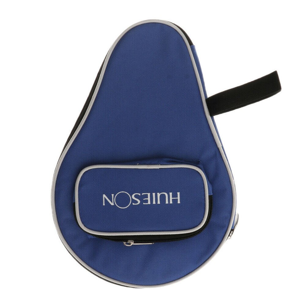 Portable Table Tennis Racket Case Ping Pong Paddle Bag Cover with Ball Pouch