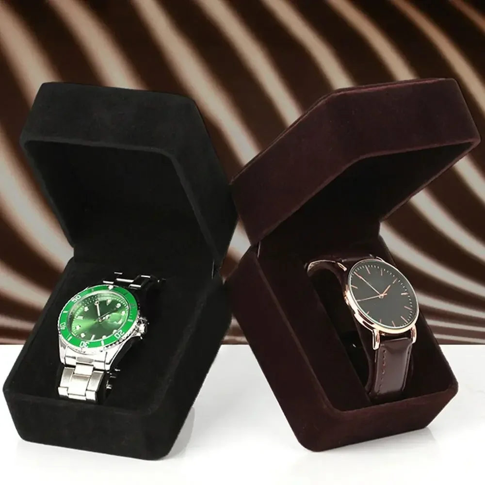 Flanell Uhr Verpackung Boxen Fall Display Halter Armband Schmuck Lagerung Organizer Für Frau Mann