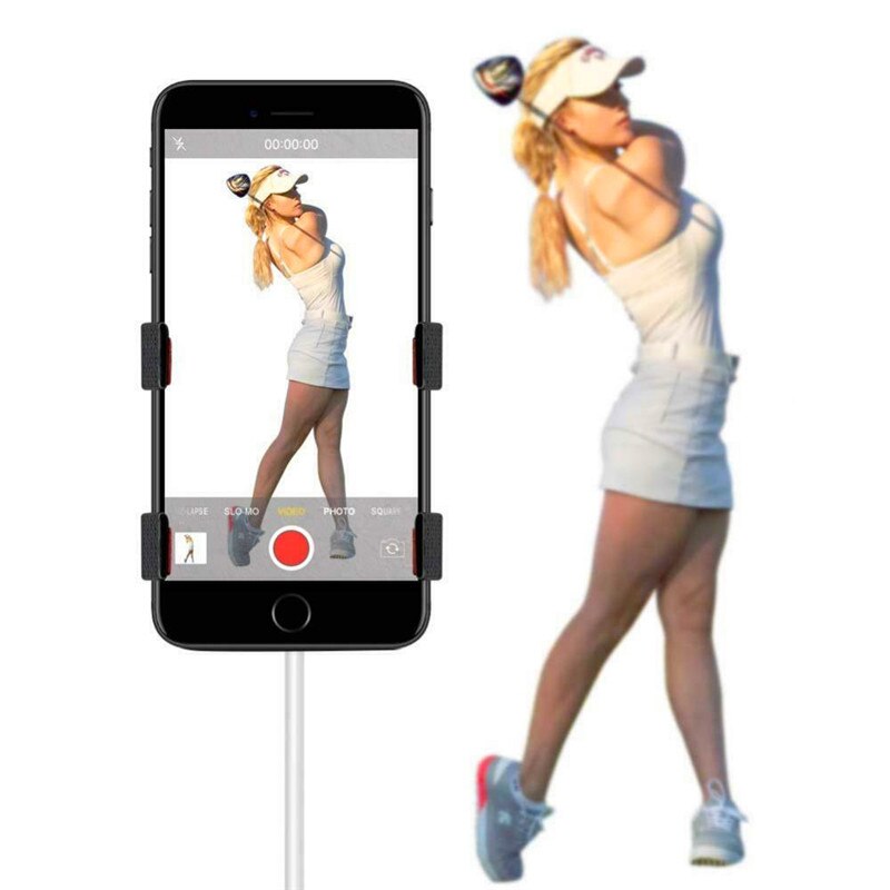 Golf Swing Training Recording Videotaping Aids Cellphone Fixing Holder Clip Recording Swing Selfie Clip Cell Phone Mount Holder