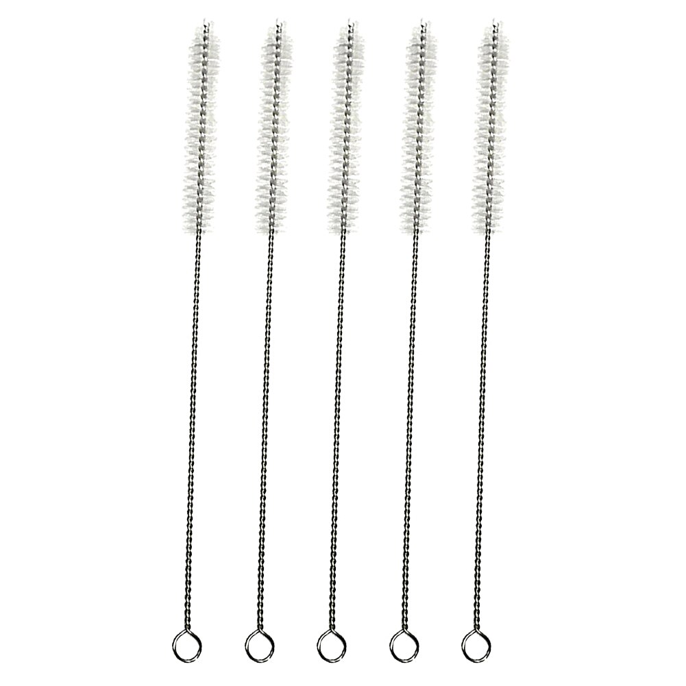 5 Teile/los Fütterung Flasche Reinigung Pinsel Edelstahl Waschen Trinken Rohr Stroh Baby Flasche Pinsel Reiniger