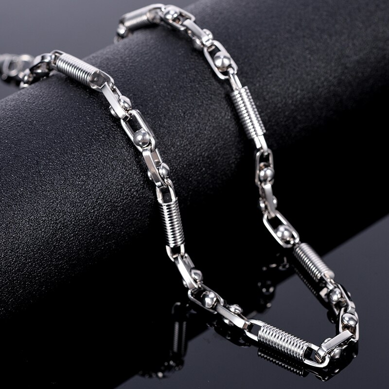 Männer Halsketten Luxus Gold Silber Farbe 5MM Dicken Edelstahl Kette Choker Halskette Masculine Männlichen Schmuck Für ihn