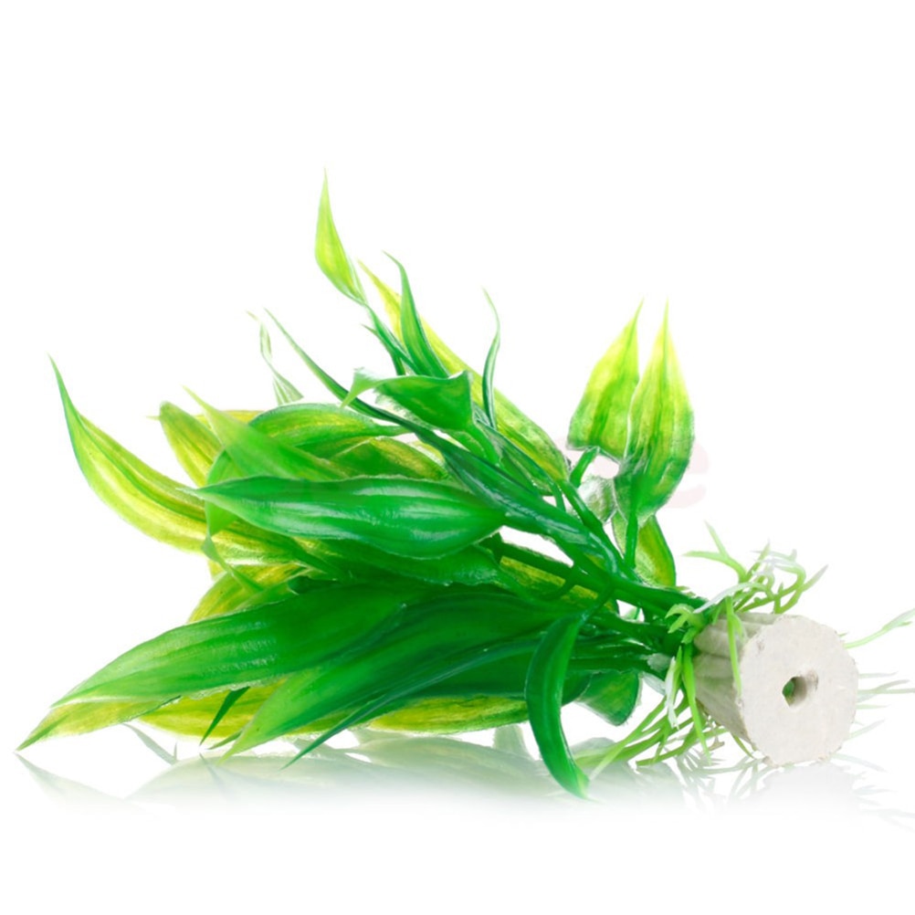 1PCS Pvc di Plastica Piante D'acquario Artificiale Della Decorazione 15 centimetri di Altezza