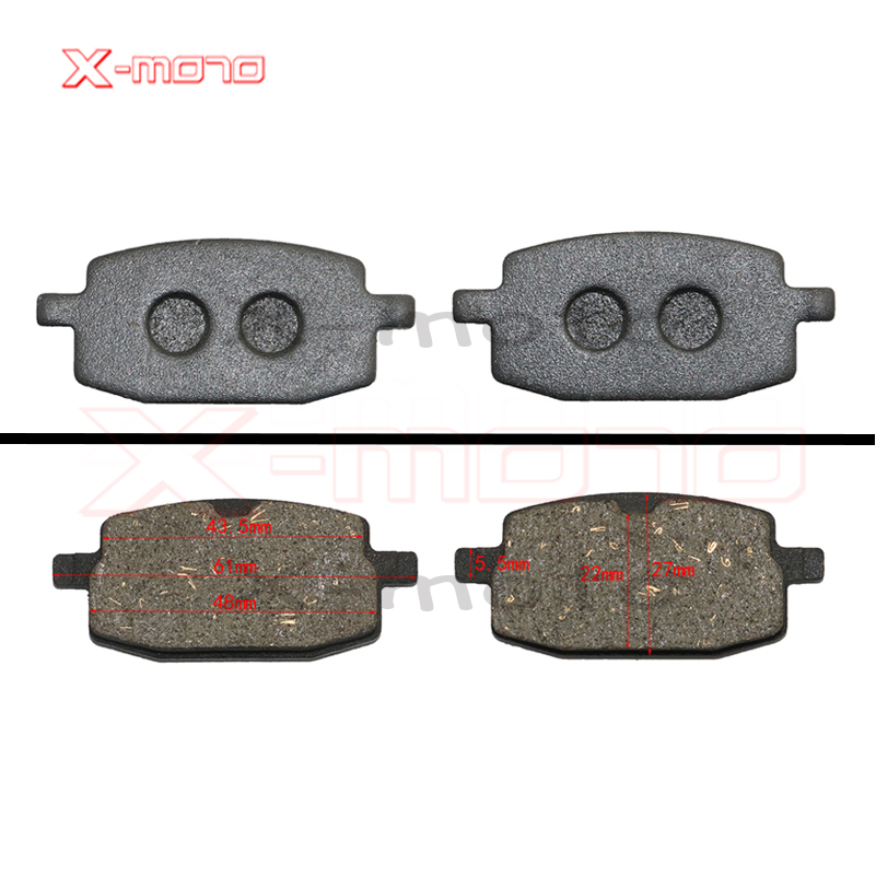 Plaquettes de frein moto 50cc - 250cc ATV Quad Go Kart la plupart des chinoises Dirt Pit Bike scooter plaquettes de frein hydrauliques avant arrière: Kaki