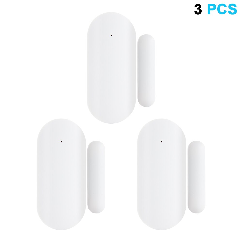 433MHz Door Window Alarm Sensor Wireless Magnetic Switch Contact Detector Signaling for Intruder Security Alarm System: 3 PCS