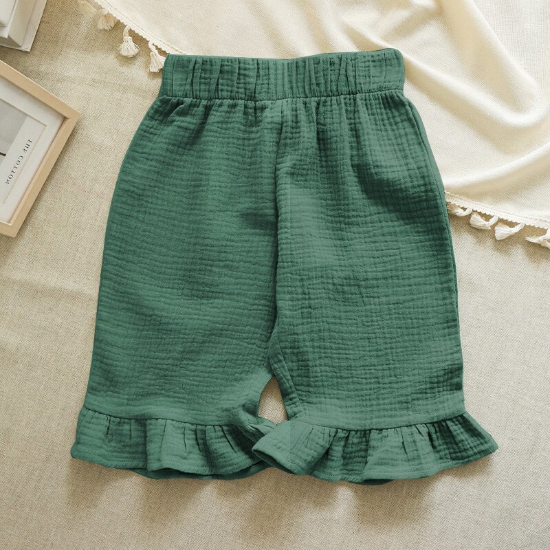 Pantalones acampanados 100% de algodón para niña, pantalón informal de Color liso y cómodo hasta el tobillo, novedad de verano, TZ68: Azul cielo / 4T