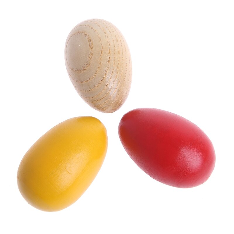 Naturtro 1pc treslagverk musikalske egg maracas shakers barn barn leker morsomme gaver ramadan festival