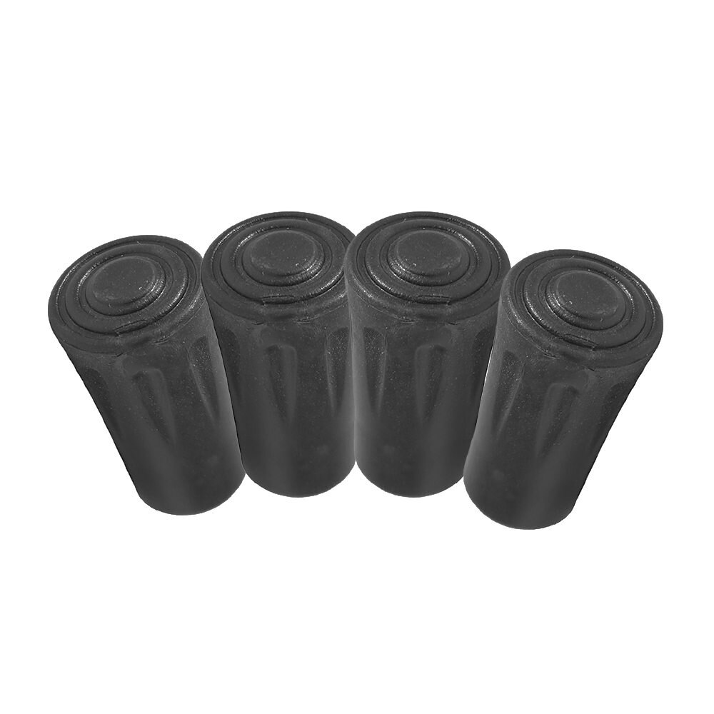 4 stk trekking stang gummi spiss nordisk stokk stokk klatre erstatning alpenstock utendørs leir fottur beskytter lokk Tips: B