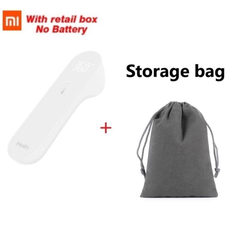 Xiaomi Ihealth Thermometer Hand Nauwkeurige Digitale Koorts Infrarood Klinische Thermometer Contactloze Meting Led Getoond: iHealth add Bag