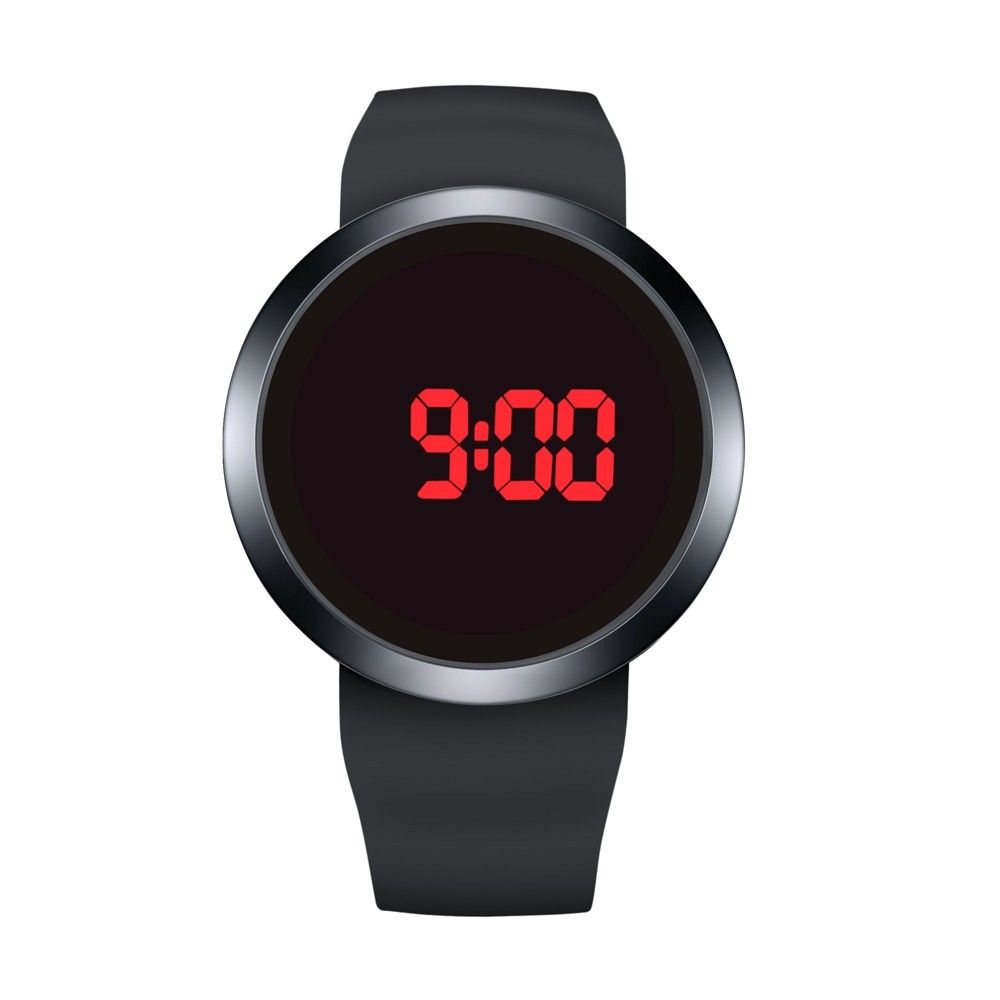 Waterproof Men's LED Touch Screen Day Date Silicone Wrist Watch mens watches top brand luxury Masculino Reloj