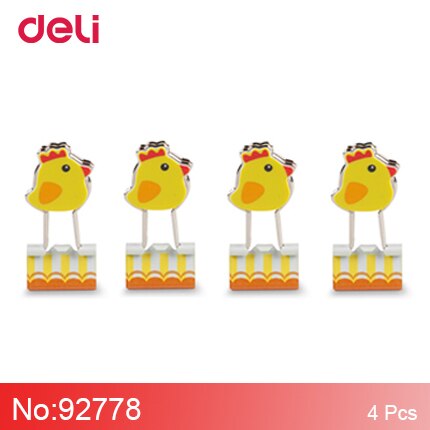 M&G miffy 19/25mm metal binder clips cartoon paper clips supply office clerical clamps Chancellory pinzas: 92778-4