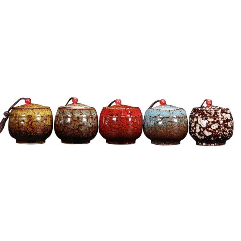 Theebus Vintage verzegelde pot opslagpot keramische theeblikje theebus theedoos opbergdoos theecontainer thee organisator opslagtank Thee Voorraadpot (Color : Small 8x4.6cm-01 Theebus Vintage verzegelde pot opslagpot keramische theeblikje theebus theedoos opbergdoos theecontainer thee organisator opslagtank Thee Voorraadpot (Color : Small 8x4.6cm-01