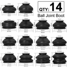14X Universal Ball Joint Turn Rods Rubber Boot Dust Cover Replacement Control Arm Protector Car Suspension Steering Accessories