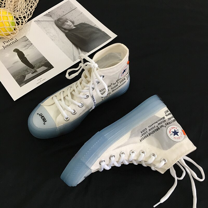 Blauw Kleur Vrouwen Platte Sneakers Met Dezelfde Casual Schoenen Leisure Liefhebbers Unisex Sneakers Ademend Gaas Zachte Canvas Schoenen