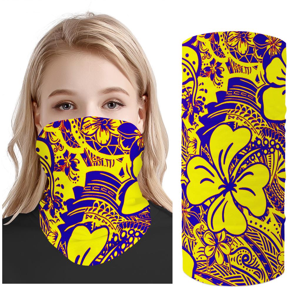Polynesië Traditionele Beschermende Hoofd Sjaal Vrouwen Uv Bescherming Magic Gezicht Cover Sjaal Stof Wind Bandana Bivakmuts: tj05z28