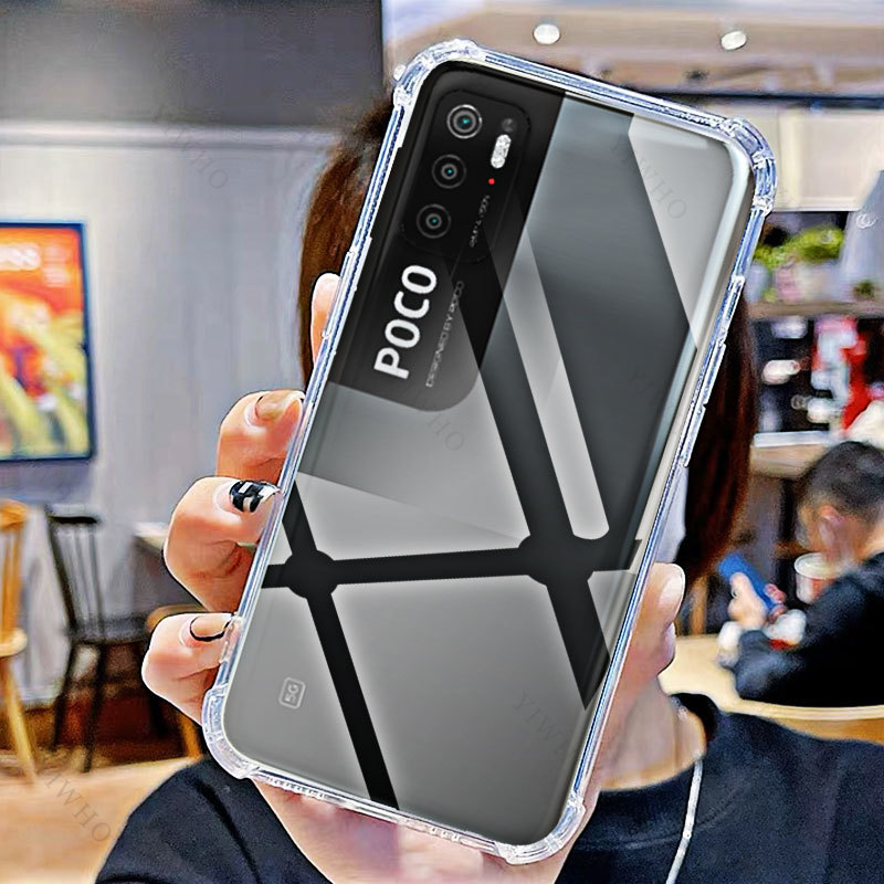 Para Xiaomi Poco M3 Pro 5G funda blanda de teléfono HD transparente para Xiaomi Poko M3Pro 5g 6,5 "M2103K19PG fundas antiarañazos a prueba de golpes: Default Title