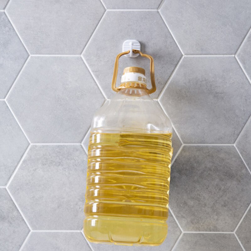 Plastic non-hole hook bathroom towel hook seamless strong kitchen hook metal storage rack strong paste hook single pack TSLM1