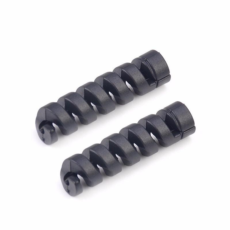 1.4m gemengde kleuren telefoonkabel koordbeschermer usb-oplaadkabel spoelopwinder datalijn oortelefoonhoes pak veer mouw touw: 002 2 stuks