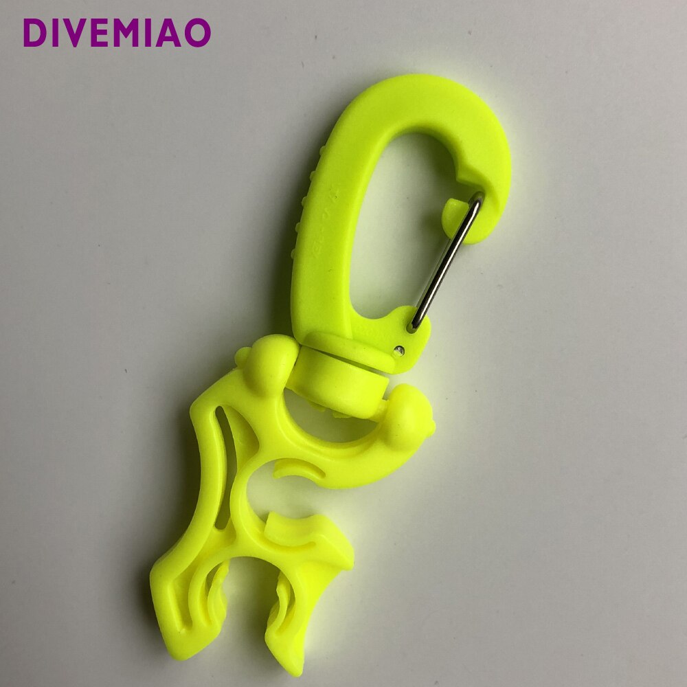 SCUBA diving equipment hose holder BCD Double Hose hook with swivel For SCUBA Dive tank hose regulator pressure tube