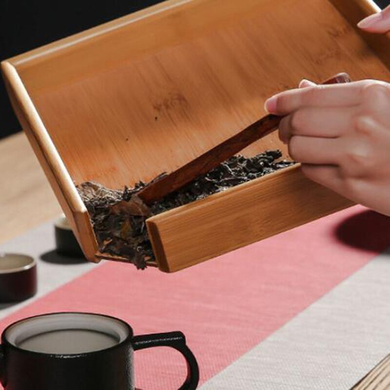 Træ kungfu tekande børste træ te børstning kung fu te børste fejeværktøj køkken køkkenudstyr tilbehør