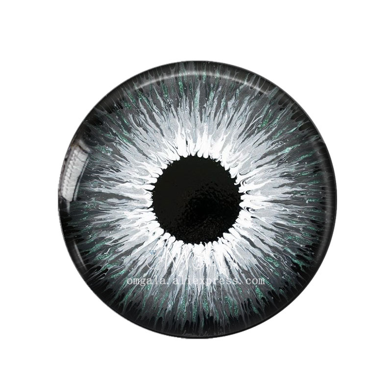 5 Paare/Beutel 14 mm Augenchips, geeignet für Bly das Puppe, superdünne Pupillen-Glascabochons, DIY-Zubehör, Großartikel Ich bin: Blau