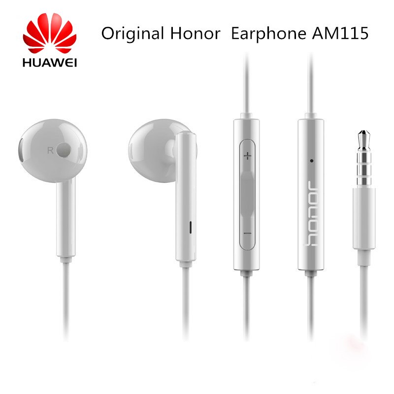 Original Huawei Honor Kopfhörer AM115 In-ohr mit Mic/Volume Control 3,5mm Für Huawei Mate 30 20 10 P8 p9 P10 P20 Pro Honor 7 8: Default Title