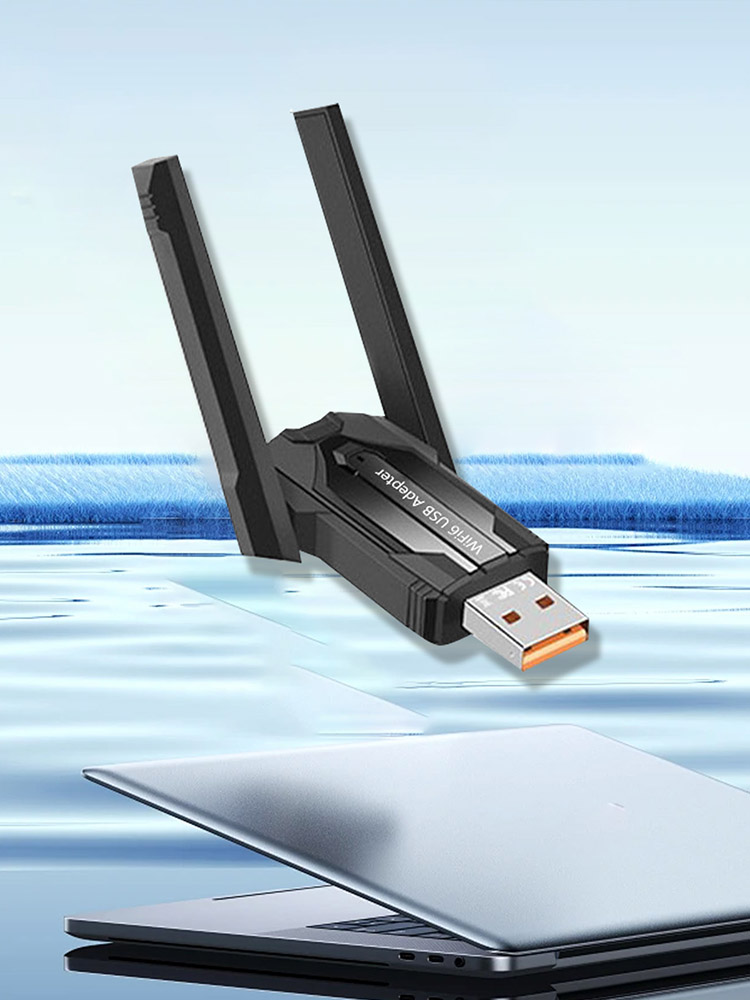 WiFi6 driver-free dual-band 5G network card, Bluetooth 5.4 dual-in-one , 1300Mbps high-speed USB receiver: Default Title