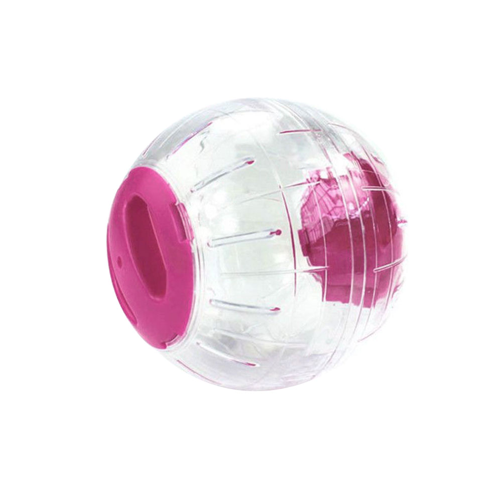 Balle de jeu Hamster en boule de cristal | Jouets d'animaux en cours d'exécution de petits animaux intéressant Cage de Rat ronde en PP outil d'entraînement pour chiots, souris de 12CM: Pink