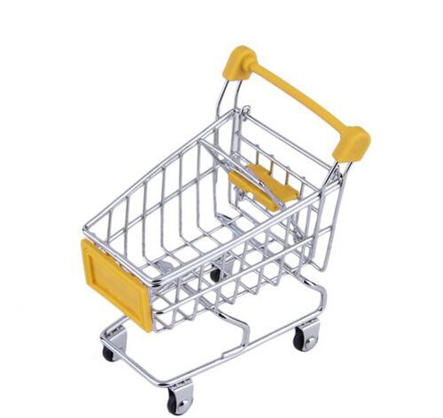 carro supermercado de bebé carrito de juguete de almacenamiento Mini carrito de compras plegable cesta de juguetes para niños 9 colores