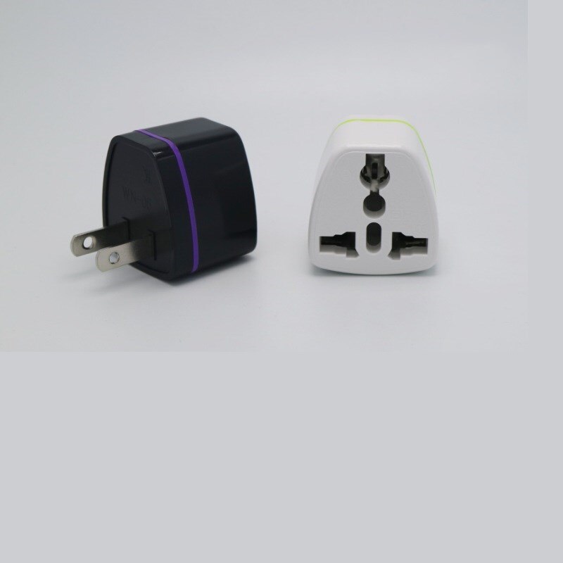 1PC EU Plug EU Power Universal ES US British Conversion Europe Power Plug Converter Socket Travel Socket Outlet Adapter: US / White