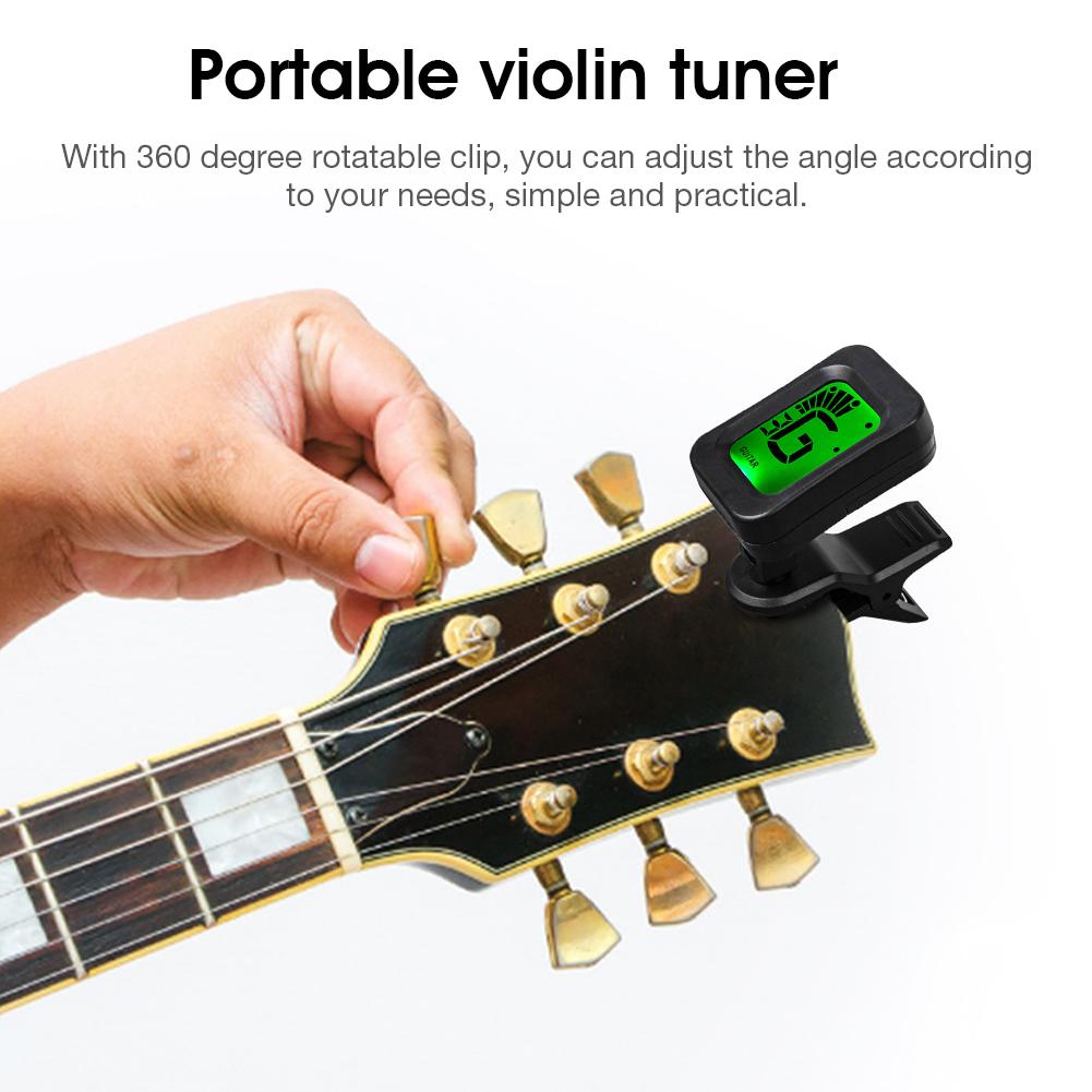 Folk Acoustic Guitar Tuner Violin Ukulele Bass Electronic Tuning Tuner Guitar Bass Tuner Stringed Musical Instrument Accessories