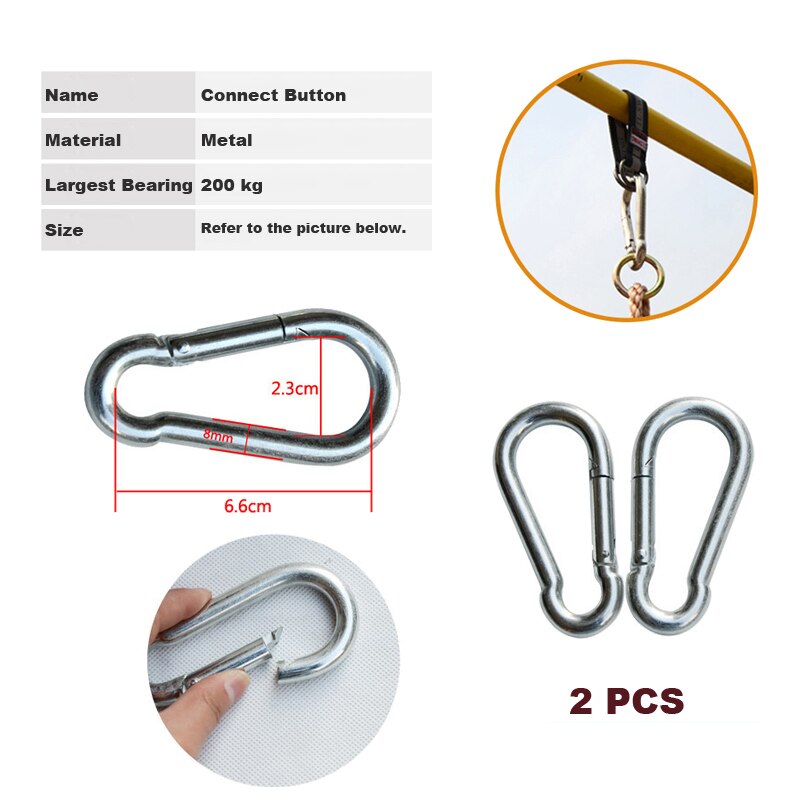 Swing Fittings Indoor Outdoor Swing Fittings Swing Chain Expansion Screw Swing Rope Connection Belt Connection Buckle: D-button
