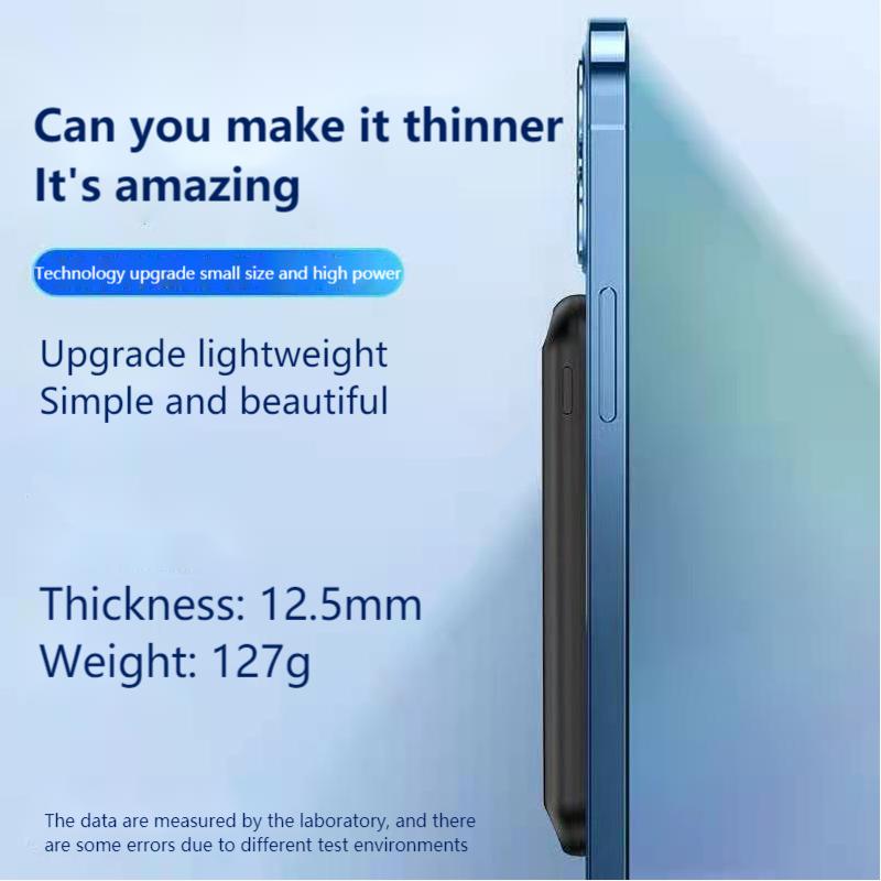 Arvin Magnetische Draadloze Oplader 5000Mah Mini Power Bank Voor Iphone 12Pro Max Mini Magnetische Externe Batterij Draagbare Powerbank