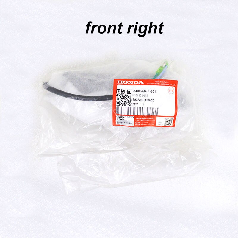 Ensamblaje ligero de señal de giro trasero izquierdo delantero derecho para motocicleta Honda, pieza Original 125, Original, XR125, XR150, XL125, XL, XR, 150: front right