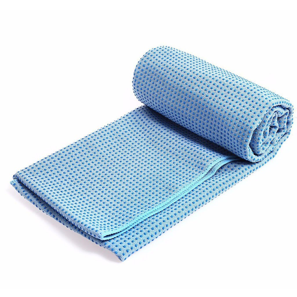 Yoga Mat Towel - 4mm Thick - Non-Slip Yoga Blanket - Eco-Friendly Material