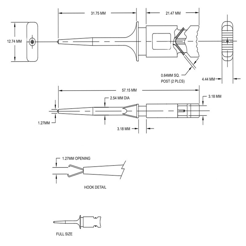 Mini Test Hook Oscilloscope Test 18 Pcs Mini Grabber SMD IC Test Hook Clip Jumper Probe Logic Analyzer Measurement Tool HT321