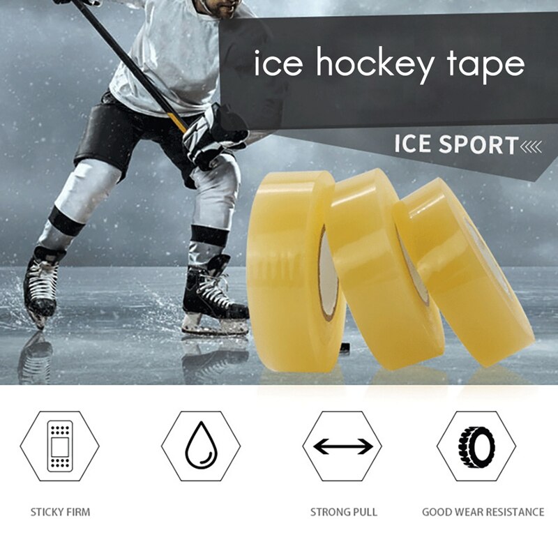 6er- pack transparentes hockeytape, mehrzweck-taperolle, schienbeinschoner- und socken-taperolle, sportausrüstung, 2.4 cm x 28m hockey-sportarten