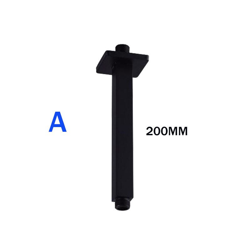 Black Stainless Steel Wall Mounted or Ceiling Mounted Bathroom Shower Arm Shower rod: A