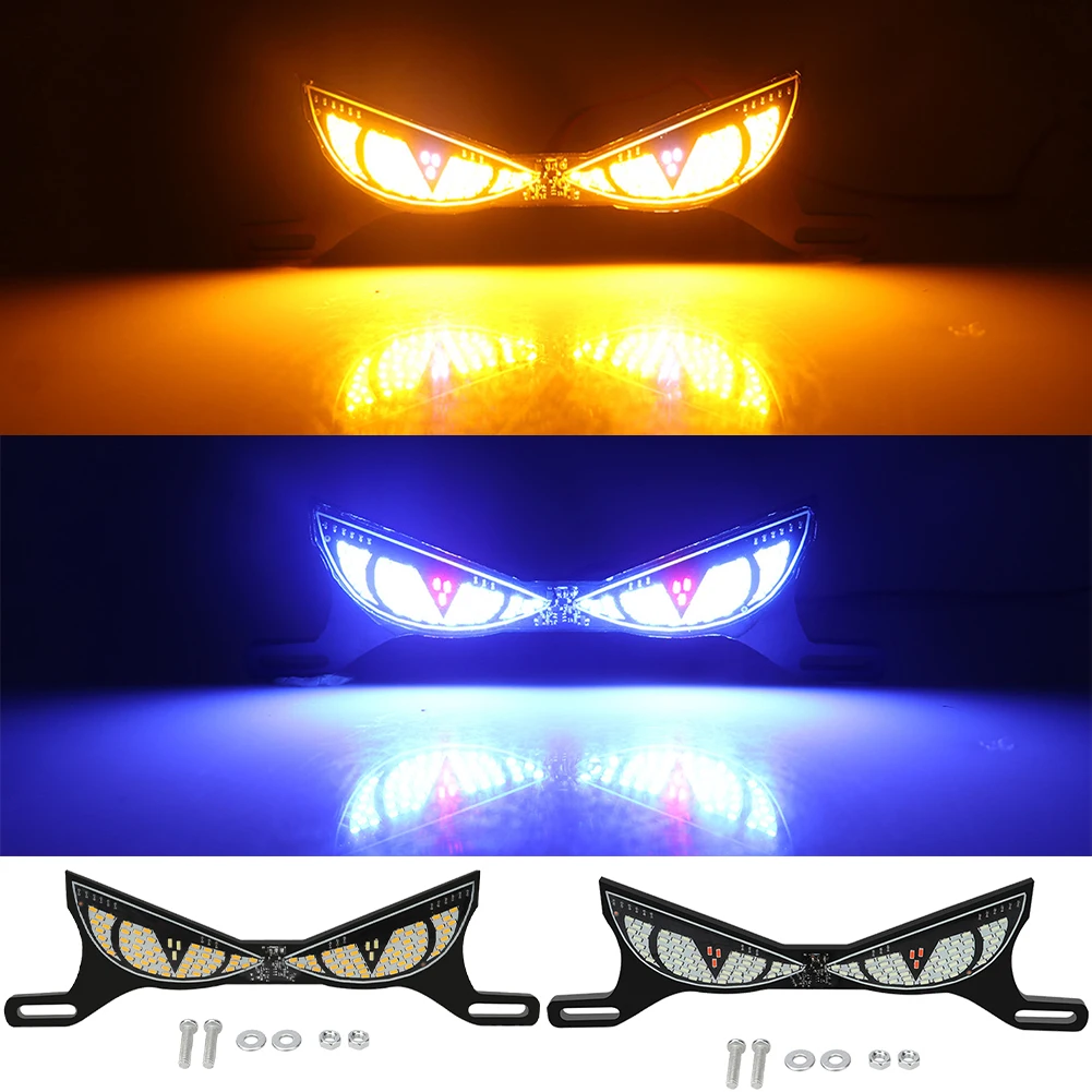Devil eye motorcykel led-lampor cat eye dynamiskt bakljus bil bakljus dekorativ lampa strobe eagle eye-lampa tillbehör
