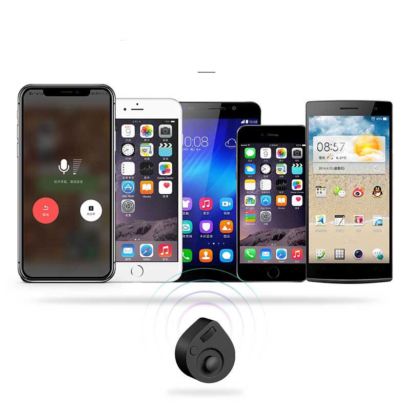 Bärbar bilmonterad mobiltelefon trådlös handkontroll rattnavigeringsassistent fjärrkontroll för ios android-telefon