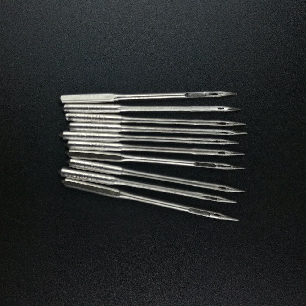 10 stk / pakke metall symaskin nåler 11/75,12/80,14/90,16/100,18/110 holdbare butikk sy sy tilbehør