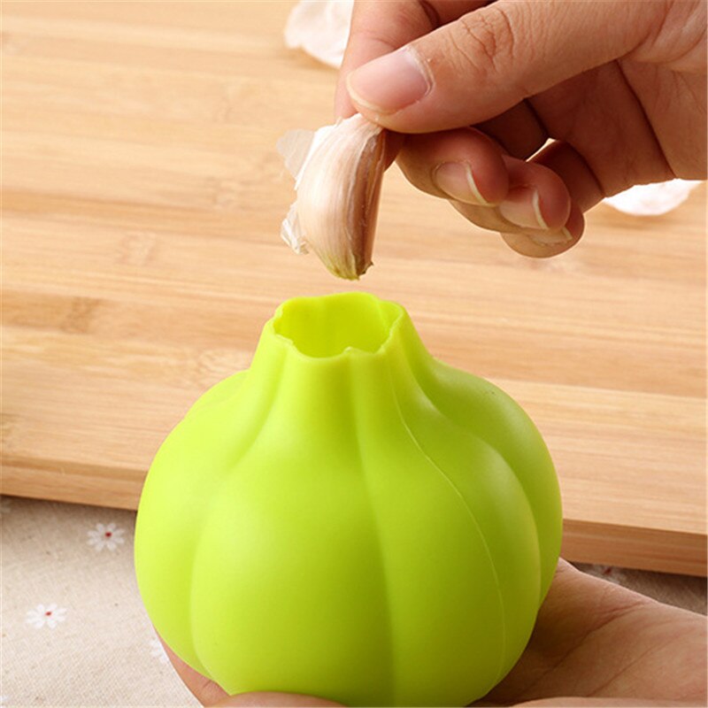 Pelador de ajos Manual de silicona para uso doméstico, utensilio para pelar ajo, accesorios de cocina, prensa de ajo