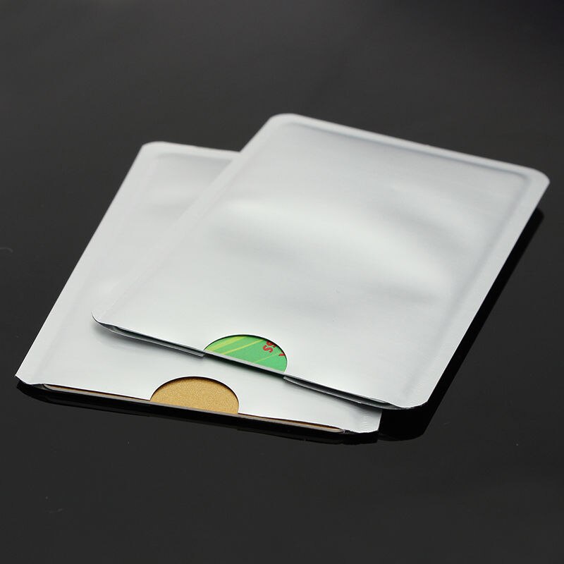 10pcs RFID Secure Protector Blocking ID Credit Card Sleeves Holder Case Skin